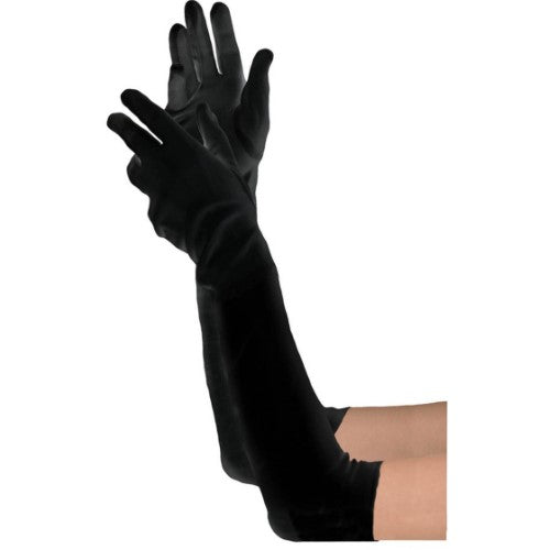 Costume Accessory  - Bodywear Long Black Gloves 14+