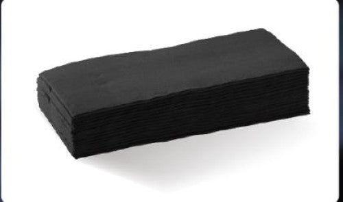 Coastal Serviette Dinner 2Ply 8Fold Quiltd Black  - 100PC