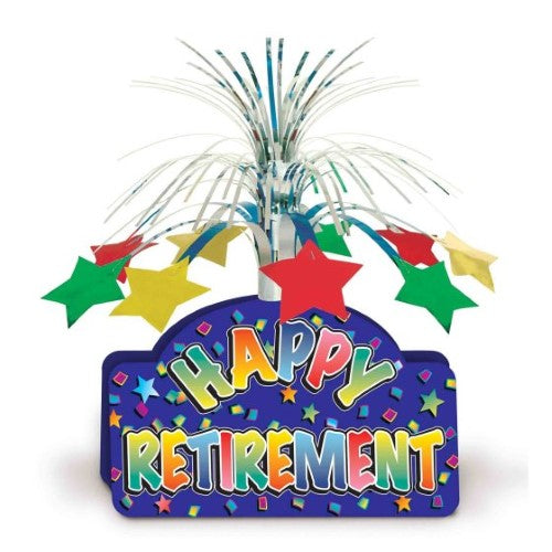 Beistle Happy Retirement Centrepiece