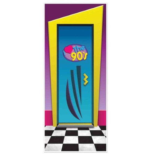 Beistle I Love the 90's Door Cover