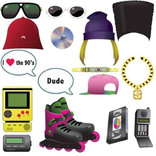 Beistle 90's Photo Fun Signs - (Pack of 16 )