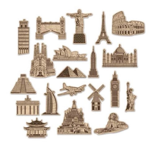 Beistle Around the World Cutouts - (Pack of 20 )