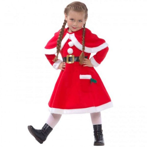 Costume Little Miss Santa Child's 10-12 Years