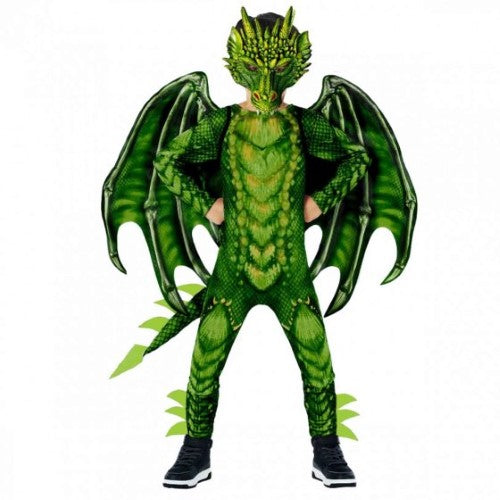 Costume Green Dragon Jumpsuit Child's 4-6 Years