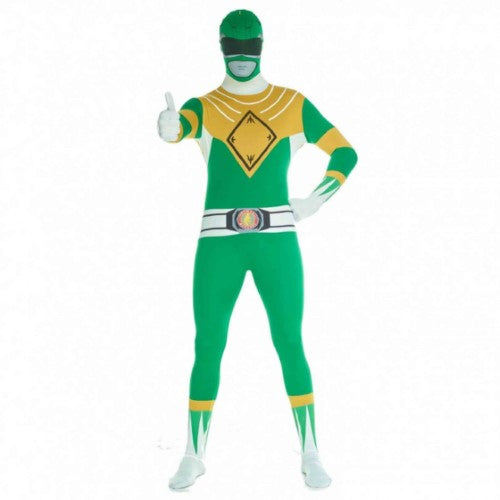 Costume Green Power Rangers Morphsuit Adult XX-Large