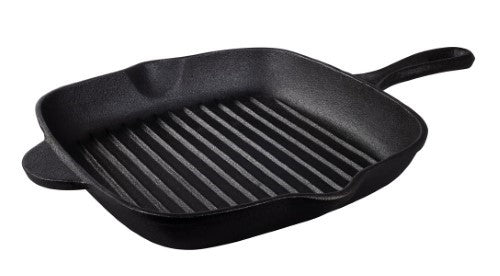 Tramontina Pre-Seasoned Cast Iron Square Griddle Pan 27cm 2.2l