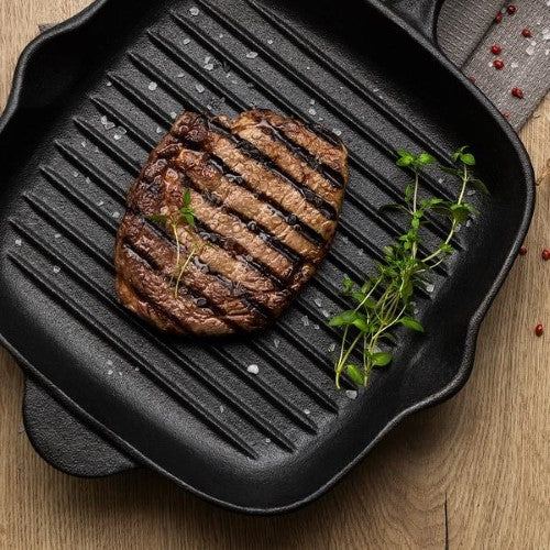 Tramontina Pre-Seasoned Cast Iron Square Griddle Pan 27cm 2.2l