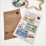 Pop Out Magnet - Vintage NZ Stamps (9.5 x 14.8cm)
