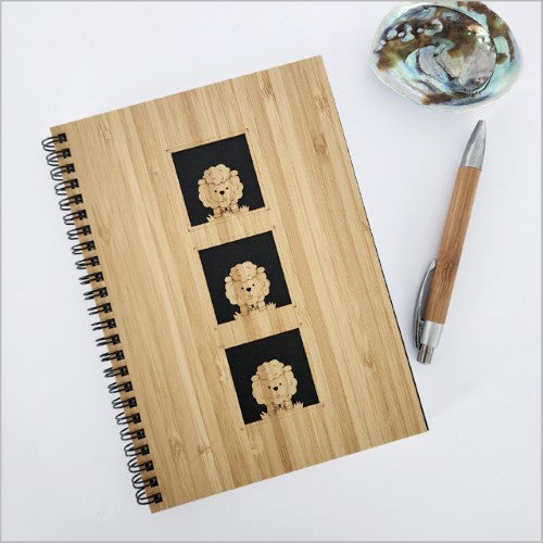 Small Bamboo Journal - Square Sheep (16 x 21cm)