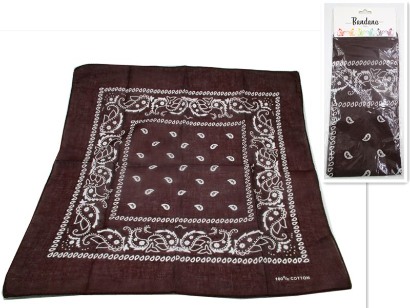 Bandana - Brown 56cm (Set of 12)