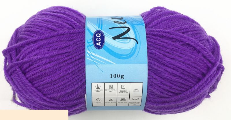 Acrylic Yarn - Purple 100g #232 (Set of 6)