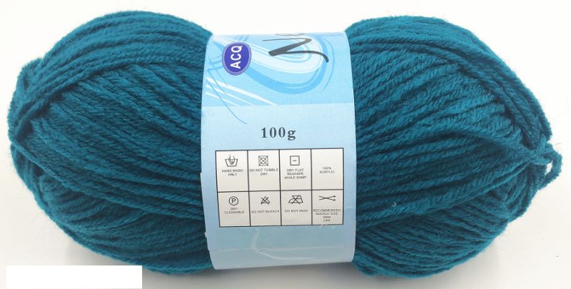 Acrylic Yarn - Teal 100g #442 (Set of 6)