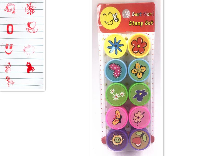 Stamps - Flowers 10pcs (6 Packs)