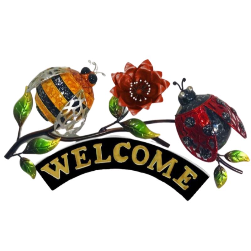 Welcome Sign - Bee and Ladybird (40cm)