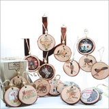 Wood Slice Ornament : Birds on Tree - Ornaments