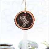 Wood Slice Ornament : Filigree Stocking - Ornaments