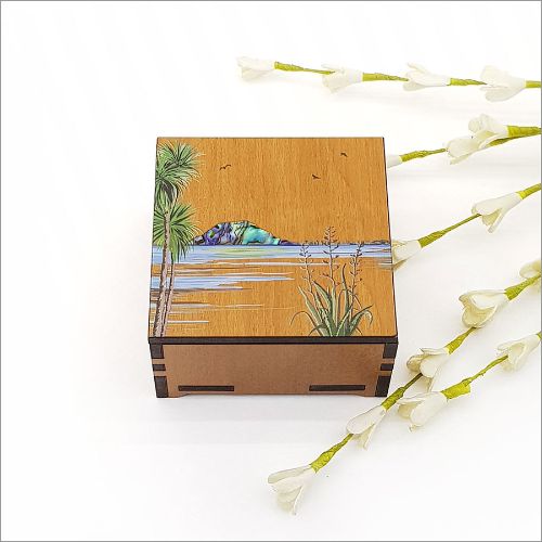 Small Trinket Box: Mt Maunganui - Square