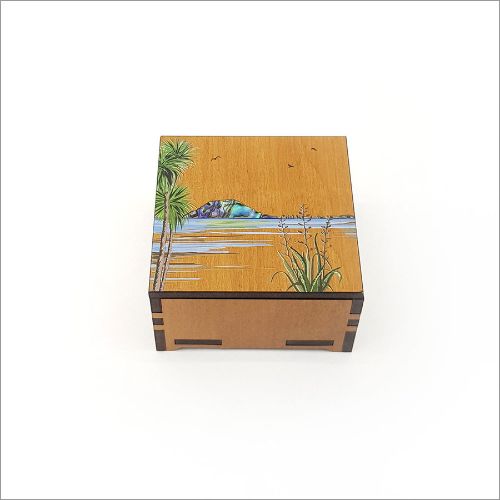 Small Trinket Box: Mt Maunganui - Square