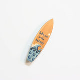 Kiwiana Wall Art - Printed Pine Mini: Ocean surfboard - Mini Shapes