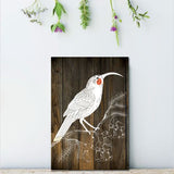 Kiwiana Wall Art - Rectangle: DW Huia (Small) - Rectangles