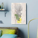 Kiwiana Wall Art - Rectangle Fantail (Large)