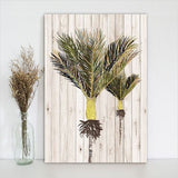 Kiwiana Wall Art - Rectangle: Nikau (Large) - Rectangles