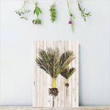 Kiwiana Wall Art - Rectangle: Nikau (Small) - Rectangles