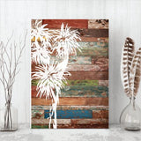 Kiwiana Wall Art - Rectangle: Cabbage Tree (Small) - Rectangles