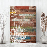 Kiwiana Wall Art - Rectangle: Flax (Small) - Rectangles