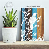 Kiwiana Wall Art - Rectangle Tui 420mm (Small)