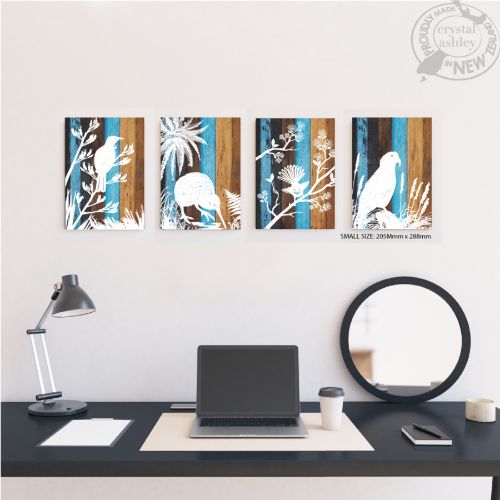 Kiwiana Wall Art - Rectangle: Kea (Small) - Rectangles