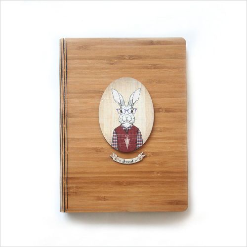 Bamboo Journal : Rabbit (Oval) - Journals