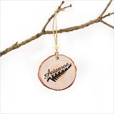 Wood Slice Ornament : Aotearoa - Ornaments