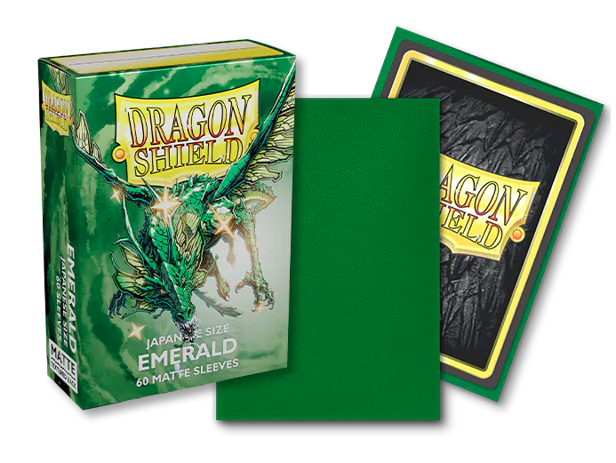 Dragon Shield: Japanese Size Sleeves  - Matte  - Emerald