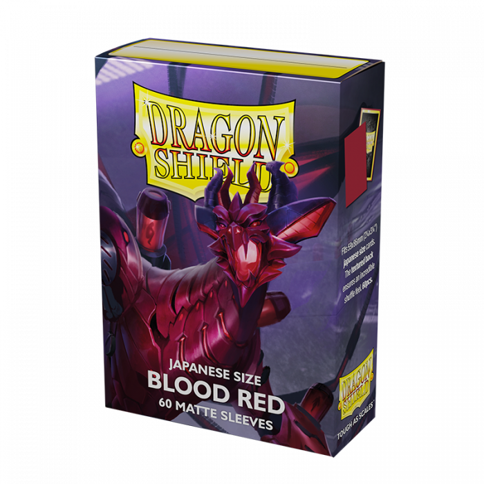 Dragon Shield: Japanese Size Sleeves  - Matte  - Blood Red