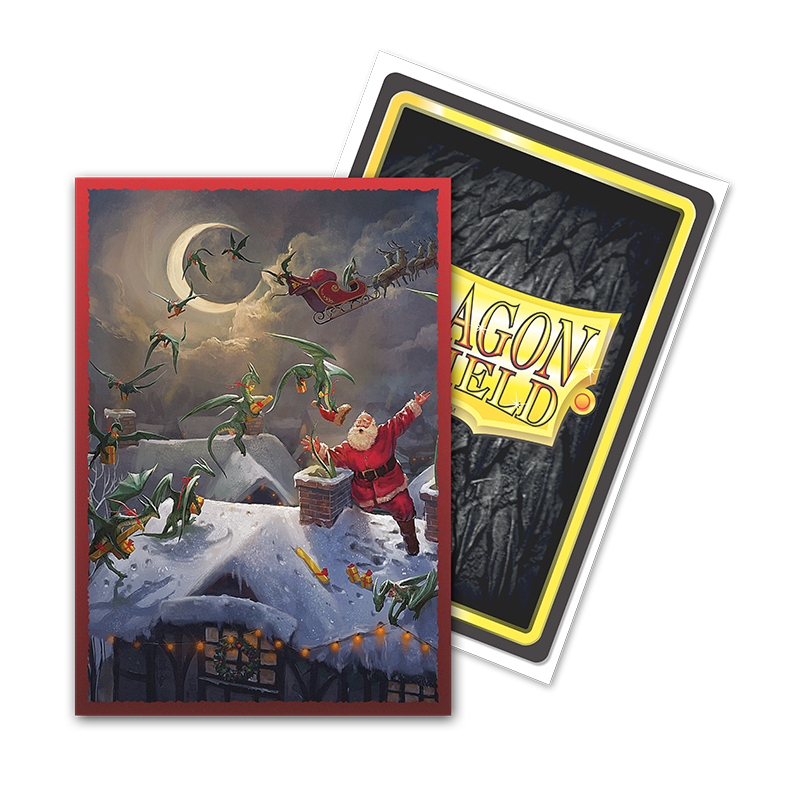 Dragon Shield: Japanese Size Sleeves  - Brushed Art  - Christmas 2023