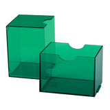 Dragon Shield: Deck Box - Strongbox - Clear: Green - Card Sleeves