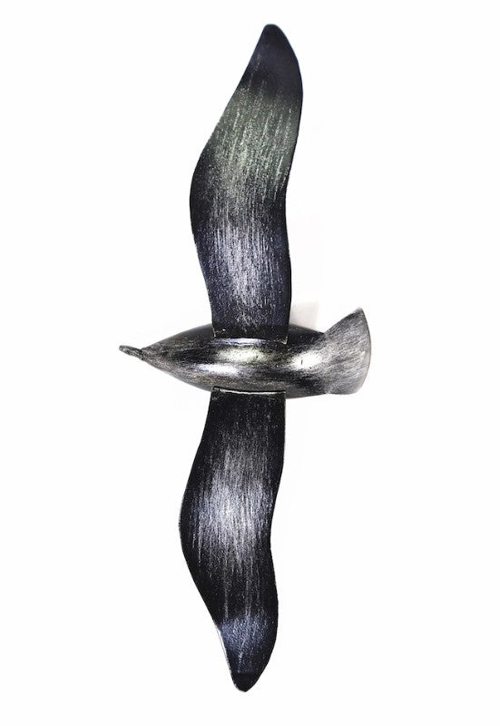 Seagull - Small Black Metal Wall Hanging