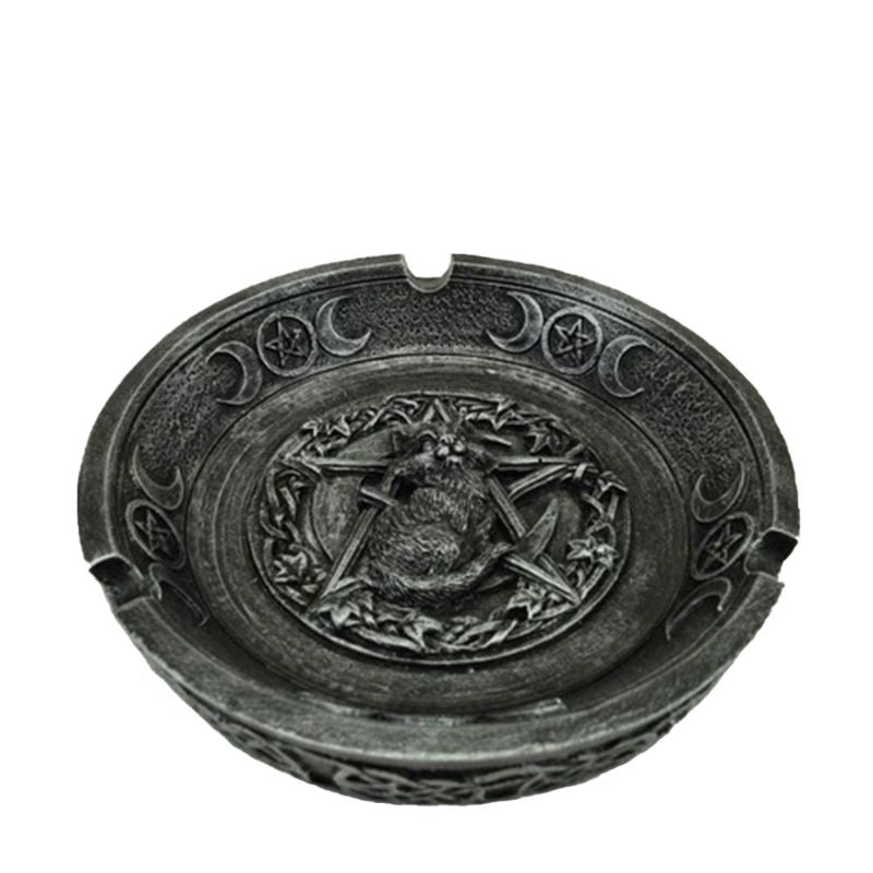 Black Cat Incense Holder and Ashtray