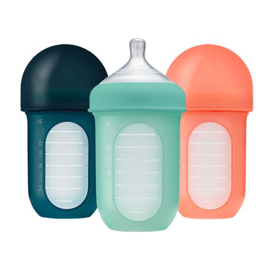 Nursh 8oz Bottle 3pk - Mint Multi - Boon