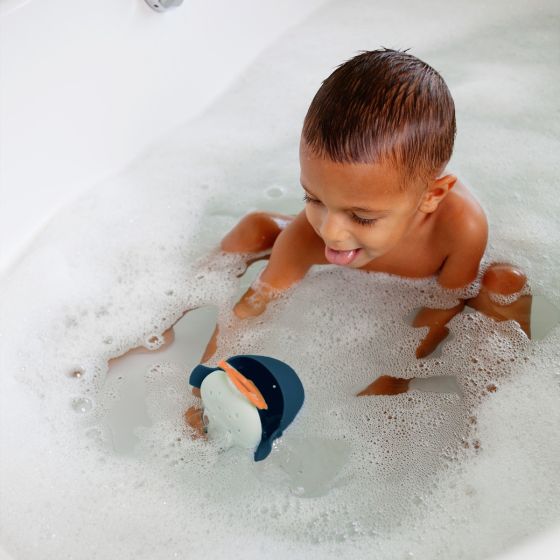 Chomp Hungry Whale Bath Toy - Navy - Boon