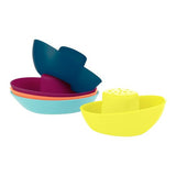 Fleet Stacking Boats 5pc Set - Navy/Yellow - Boon