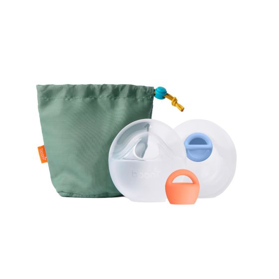 Trove™ 2pk Silicone Passive Breast Pump With Travel Pouch - Boon