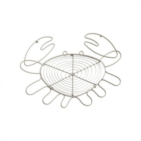 Ocean Crab Trivet shaped like a crab, supports sustainability and protects surfaces, measuring 315mm x 235mm.