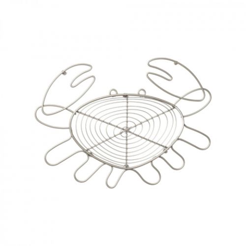 Ocean Crab Trivet shaped like a crab, supports sustainability and protects surfaces, measuring 315mm x 235mm.