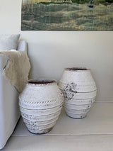 Lombok Pot - Mia Antique Whitewash Small (38 x 40cm)