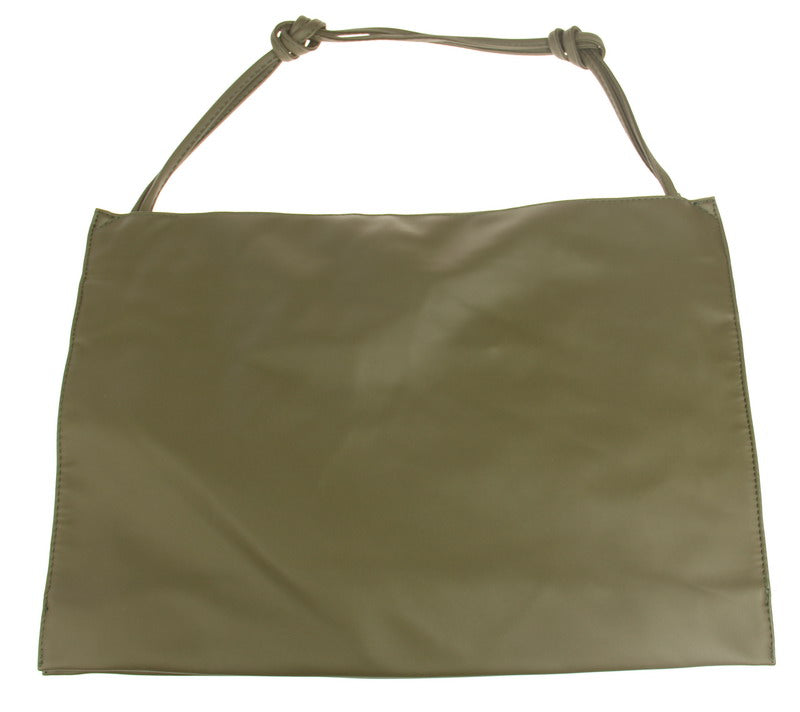 Imitation Leather Bag - Olive