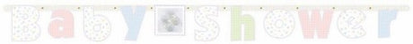 Illustrated banner featuring 'Baby Soft Moments', measuring 7' x 7', perfect for baby showers or nurseries.