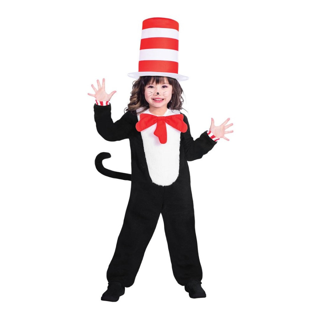 Costume Dr. Seuss The Cat in the Hat Jumpsuit 6-8 Years