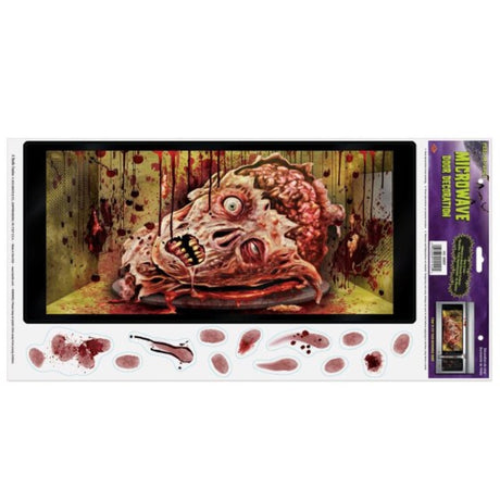 Beistle Halloween Microwave Door Decoration with spooky graphics, 30cm x 6cm, adds festive flair to your kitchen.